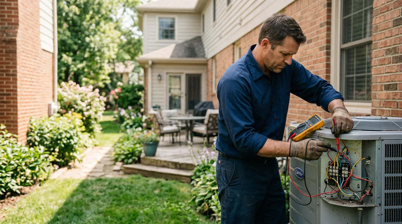 HVAC technician working near Amelia Court House, VA